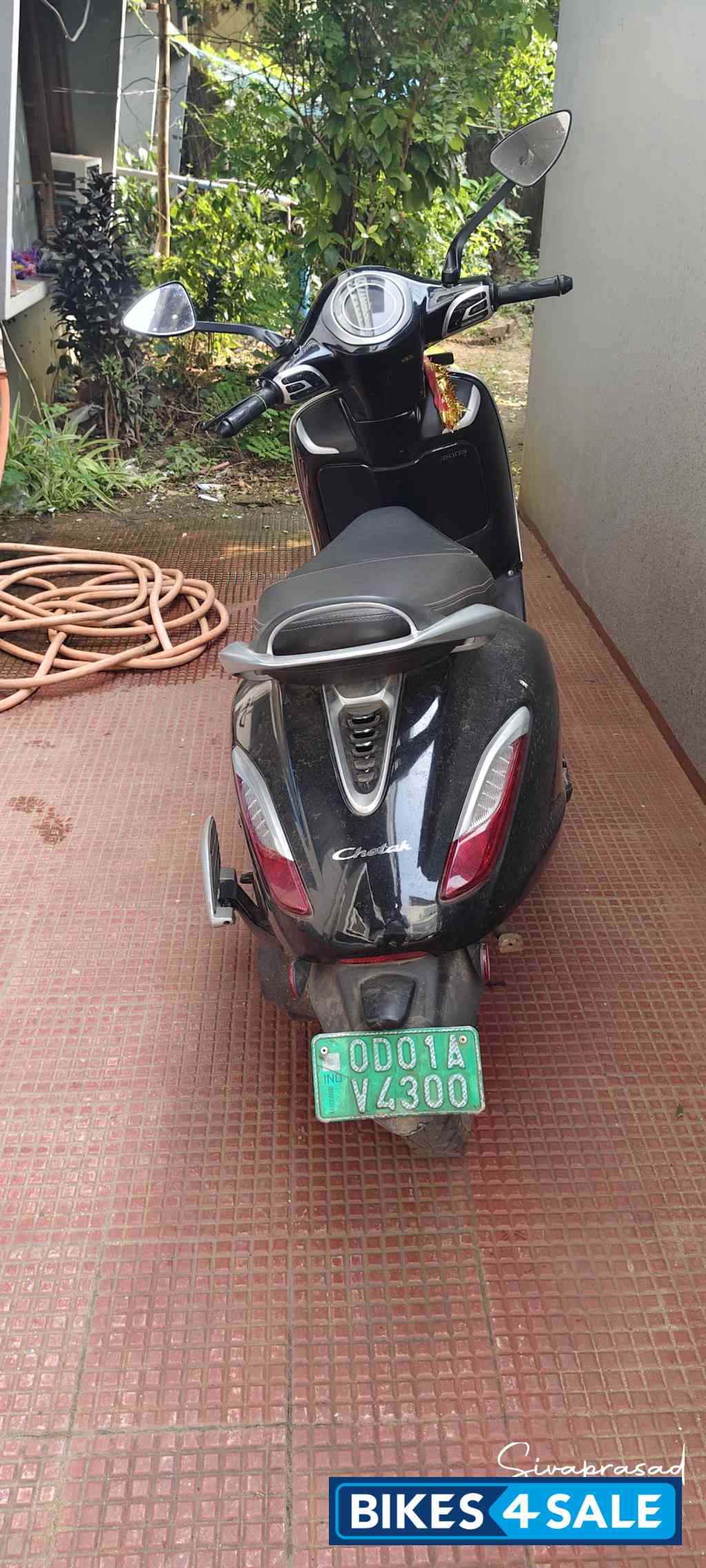 Black Bajaj Chetak Urbane