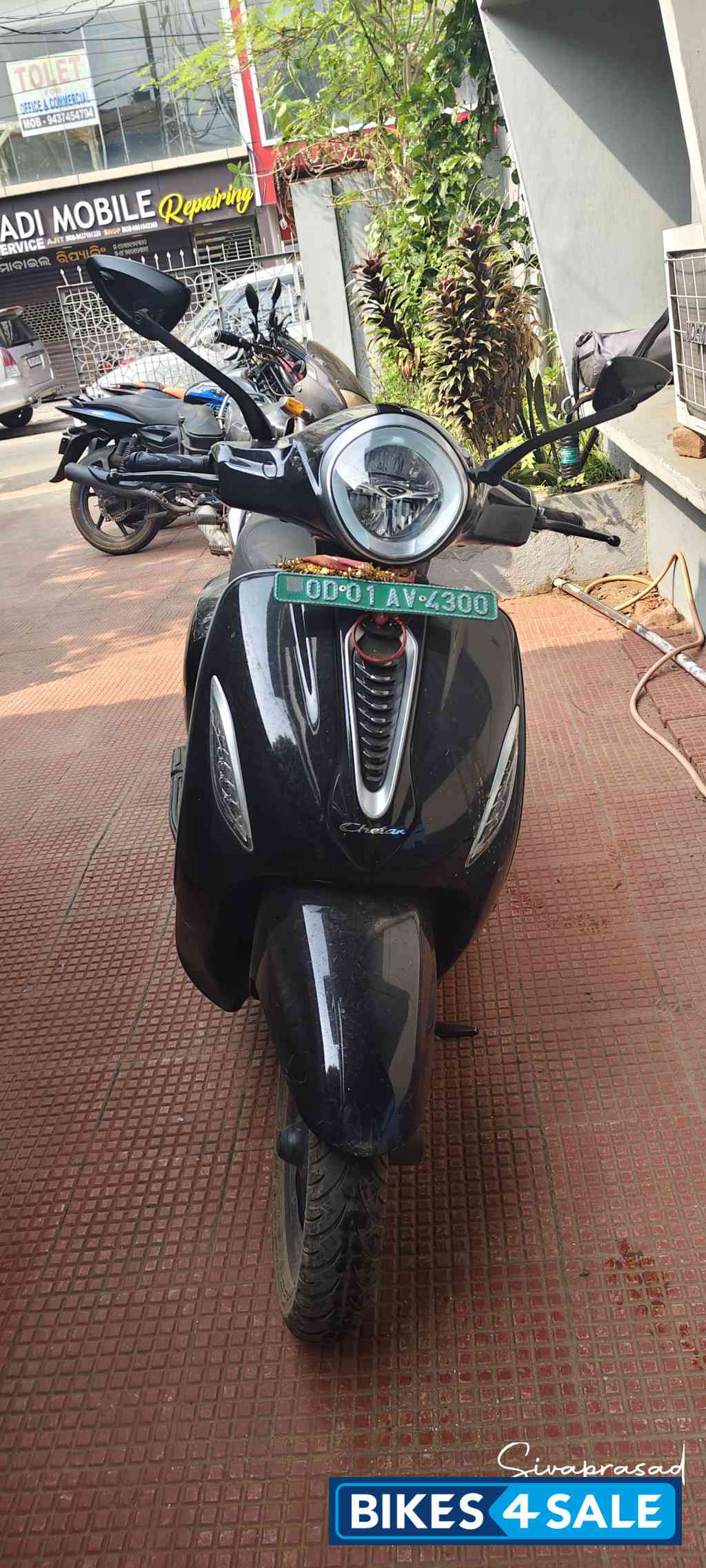 Black Bajaj Chetak Urbane