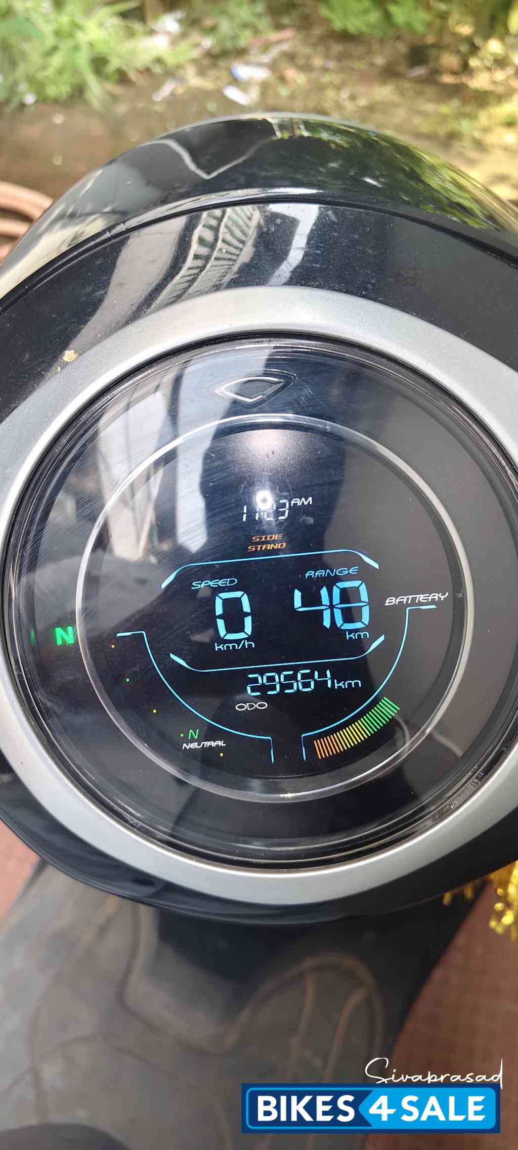 Black Bajaj Chetak Urbane