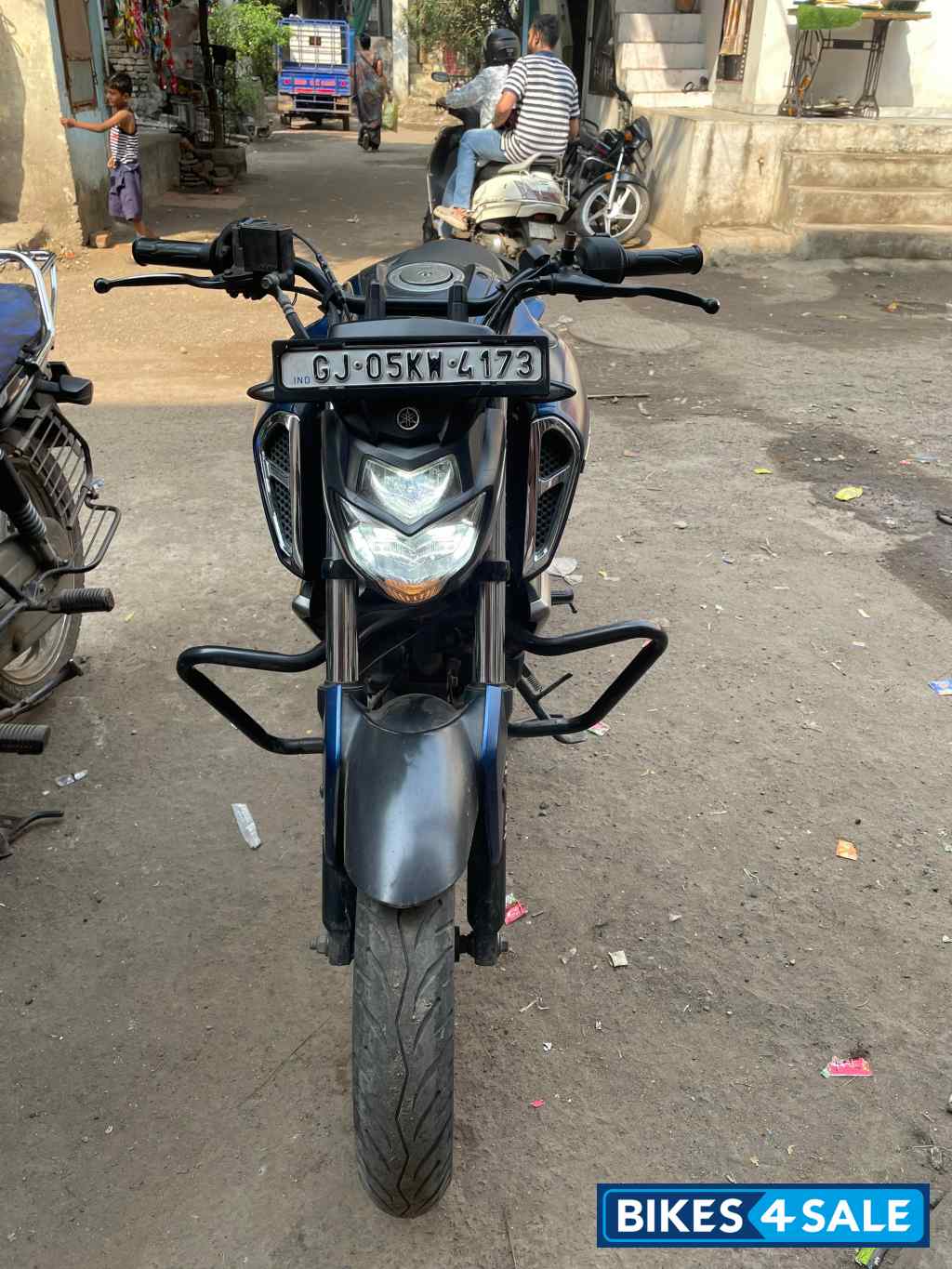 Mat Dark Purplish Bl Yamaha FZ-S FI V3