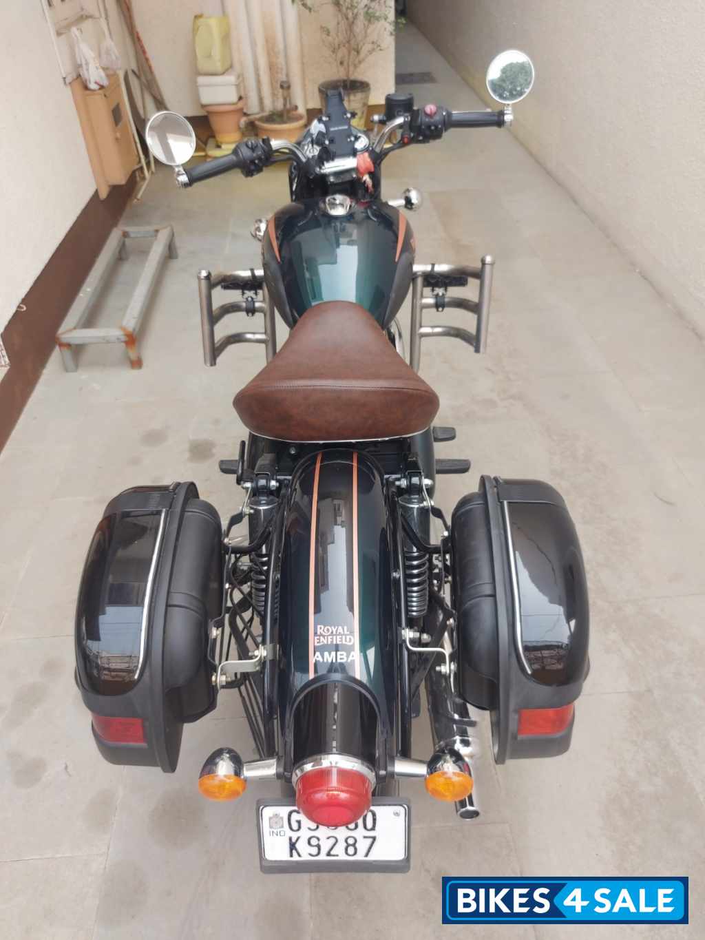 Halcyon Green Royal Enfield Classic 350 Dual Channel BS6