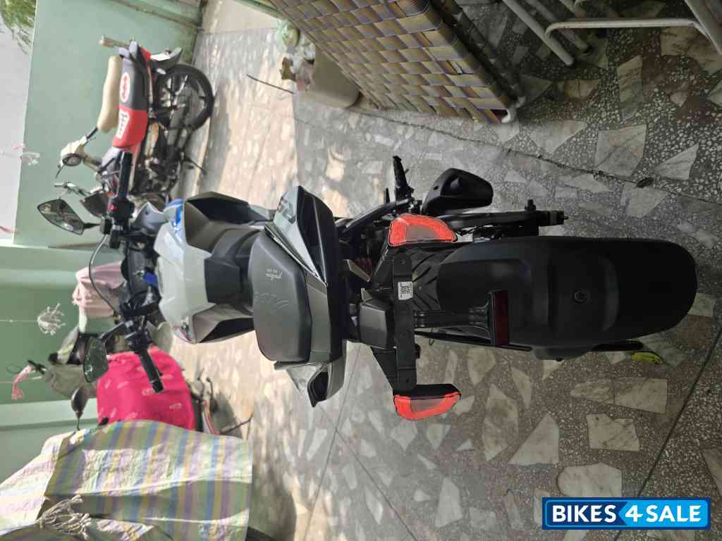 White Blue Bajaj Pulsar RS 200