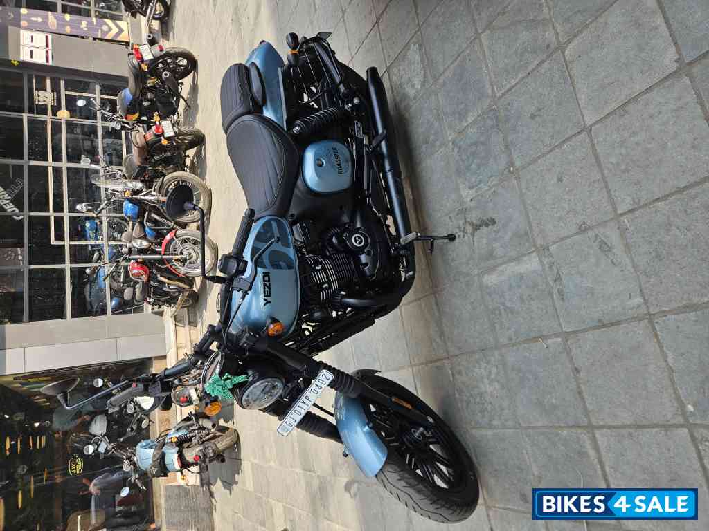 Blue Yezdi Roadster 2025