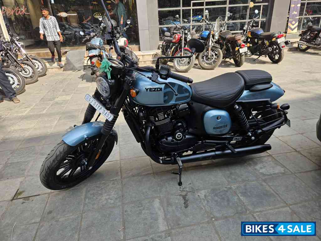 Blue Yezdi Roadster 2025