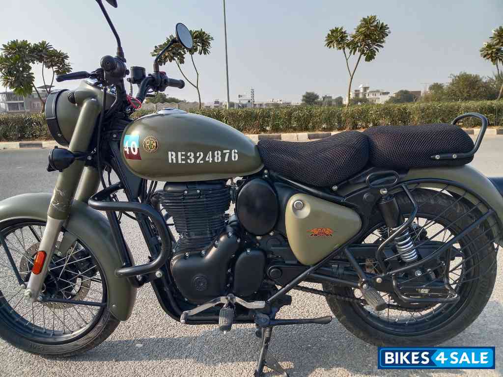 Marsh Grey Royal Enfield Classic 350 Single Channel BS6