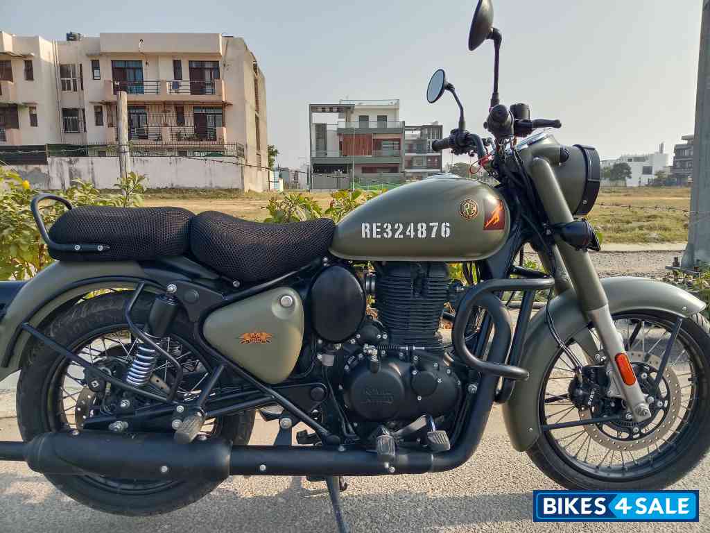 Marsh Grey Royal Enfield Classic 350 Single Channel BS6