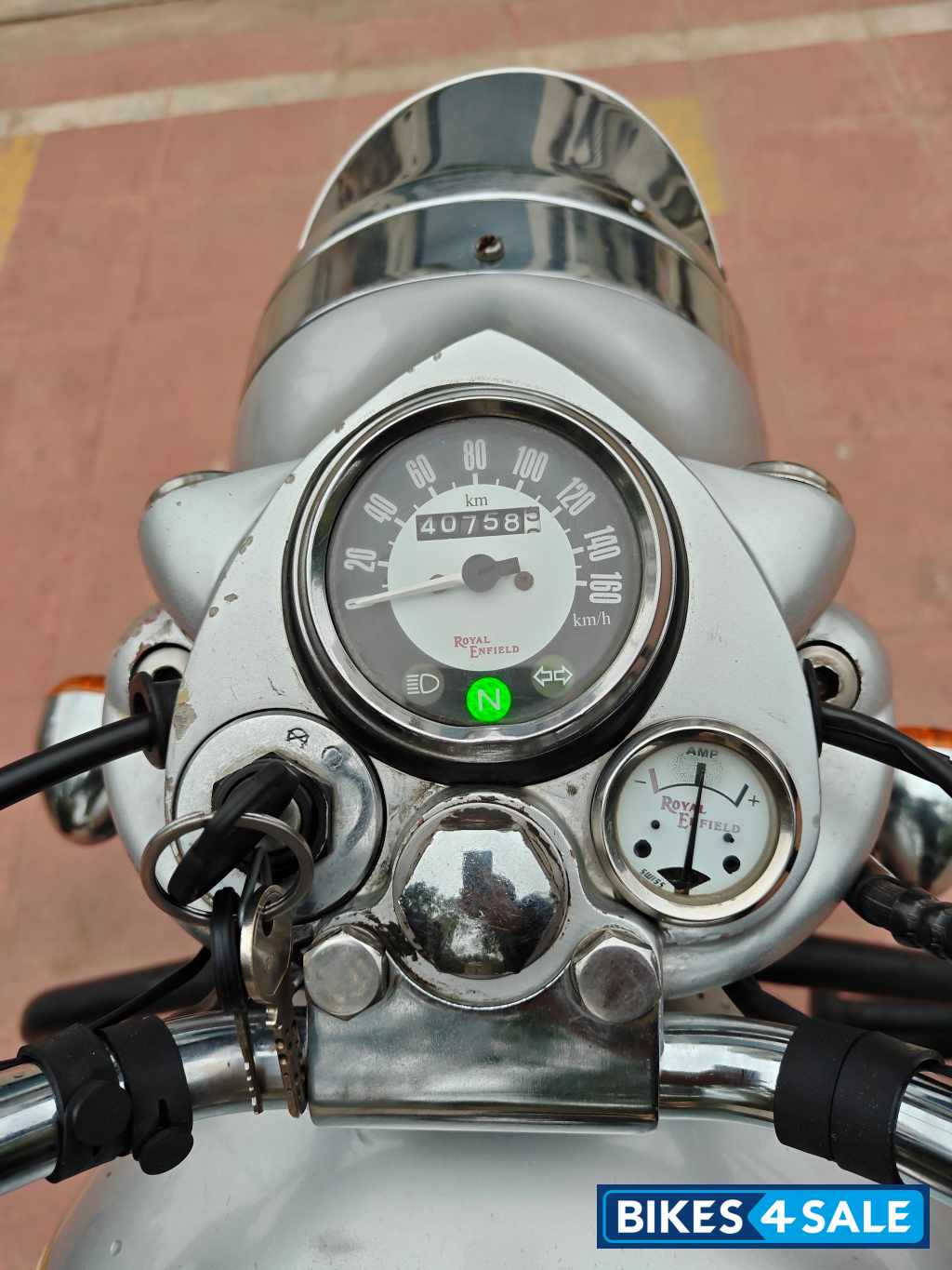 Silver Royal Enfield Classic 350