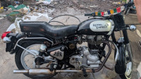 Black & Silver Royal Enfield Bullet 350