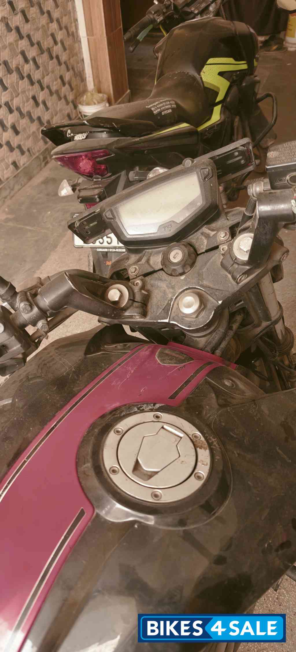 Red And Black TVS Apache RTR 200 4V 2020