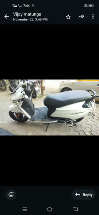 White TVS Jupiter BS6