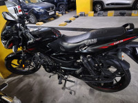 Ebony Black Solar Red Bajaj Pulsar 125 Neon Disc Single Seat