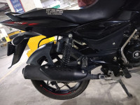 Ebony Black Solar Red Bajaj Pulsar 125 Neon Disc Single Seat
