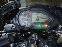 Ebony Black Solar Red Bajaj Pulsar 125 Neon Disc Single Seat