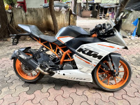 White And Orange KTM RC 390