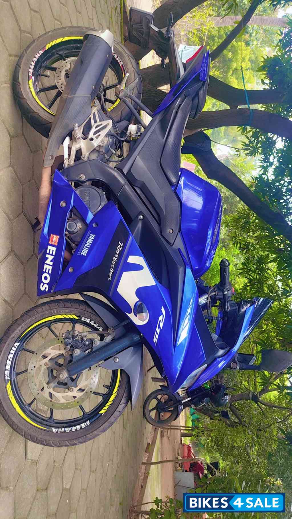 Blue Yamaha YZF R15 V3
