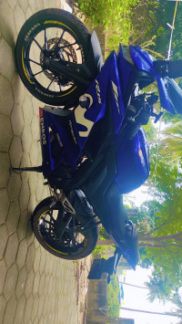 Blue Yamaha YZF R15 V3