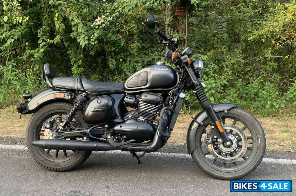 Grey Yezdi Roadster Dark