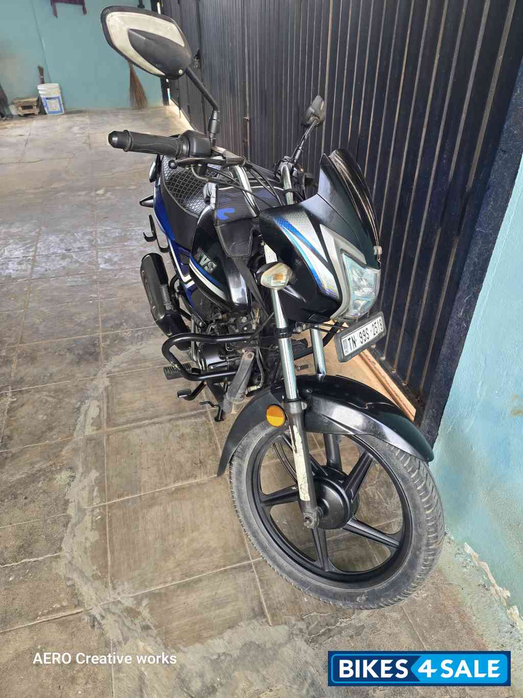 Blue+black TVS Star City Plus