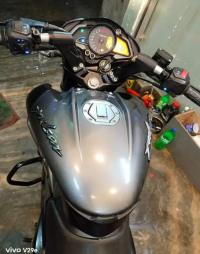 Silver And Black Bajaj Pulsar NS 160