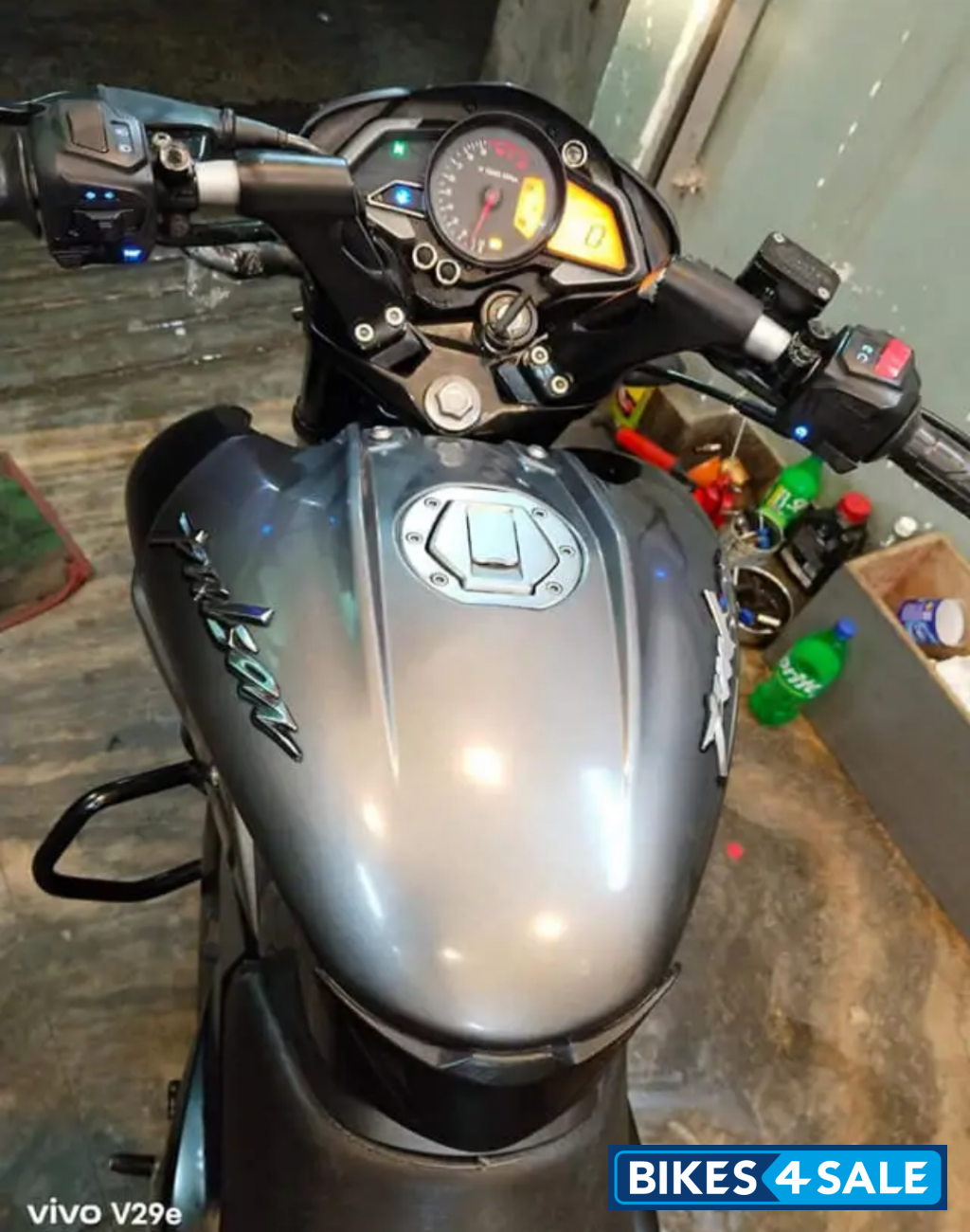 Silver And Black Bajaj Pulsar NS 160 Silver And Black Bajaj Pulsar NS 160