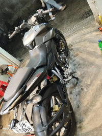 Silver And Black Bajaj Pulsar NS 160
