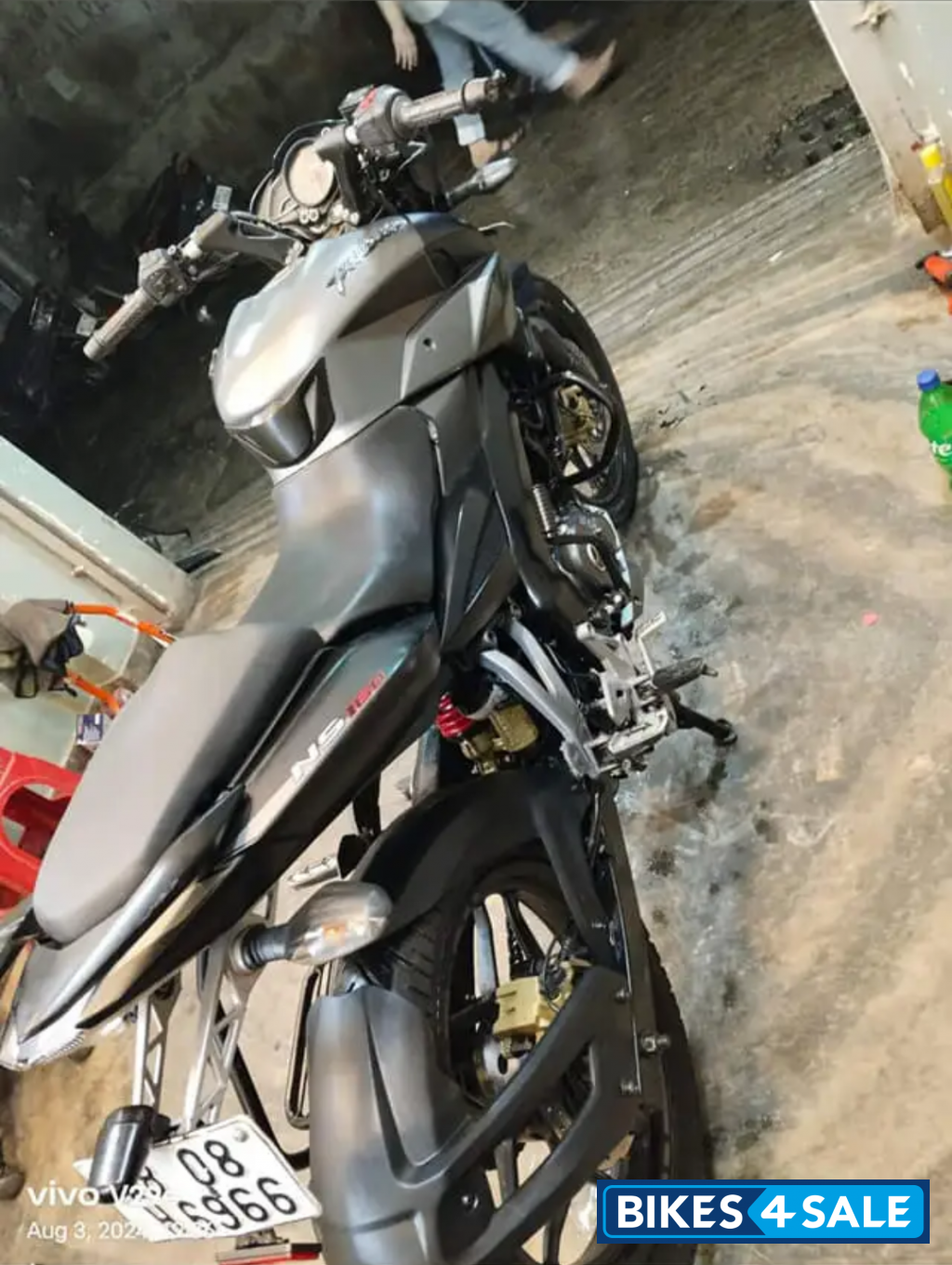 Silver And Black Bajaj Pulsar NS 160 Silver And Black Bajaj Pulsar NS 160