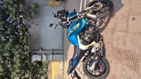 Cyan Blue Yamaha FZ-S FI V2