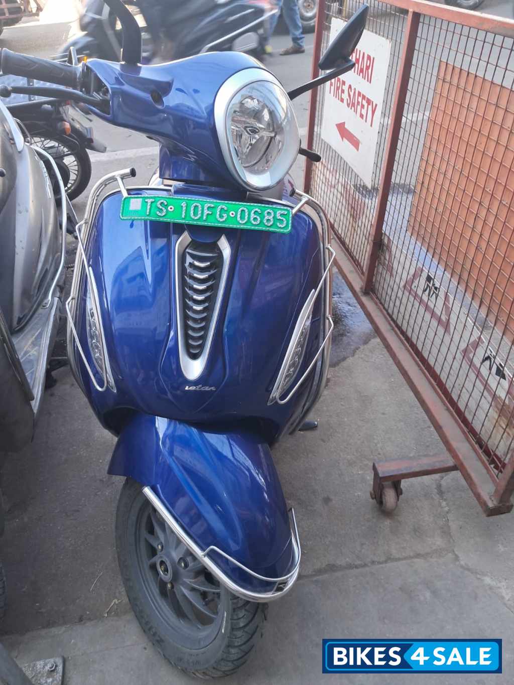 Indigo Metallic Bajaj Chetak Electric