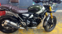 Matte Green Triumph Scrambler 400 X