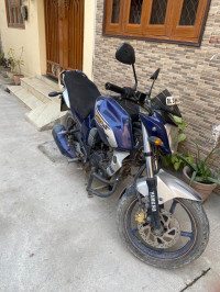 Blue Yamaha FZ-S
