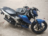 Blue White TVS Apache RTR 160 4V