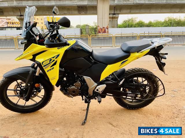 Yellow Suzuki V-Strom 250