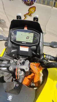 Yellow Suzuki V-Strom 250
