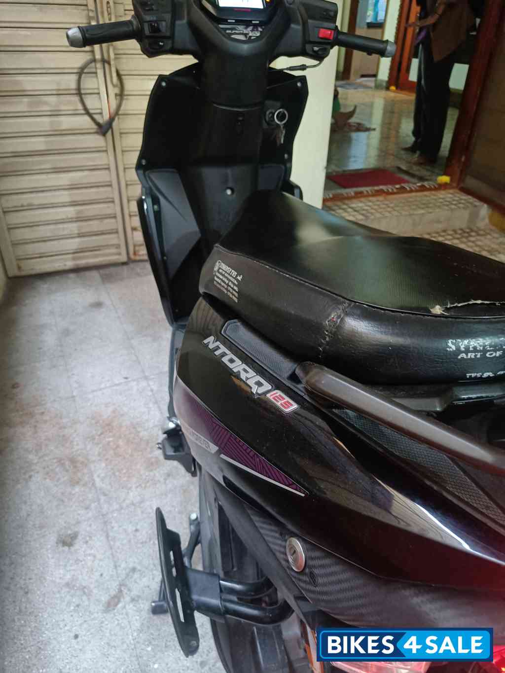 Black TVS NTORQ Super Squad Edition