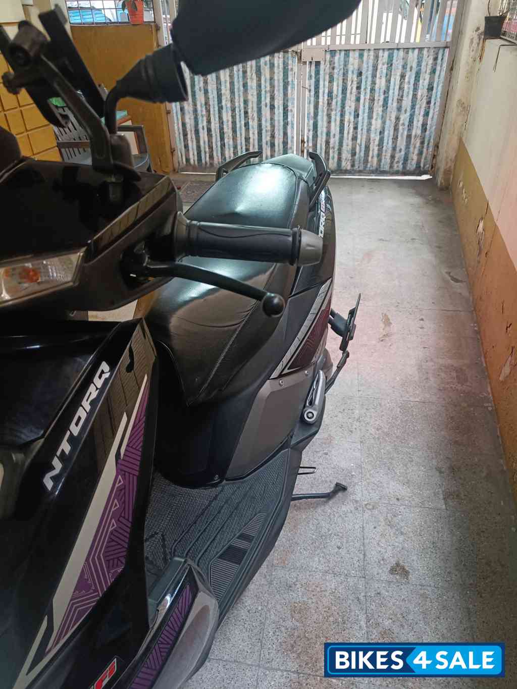 Black TVS NTORQ Super Squad Edition