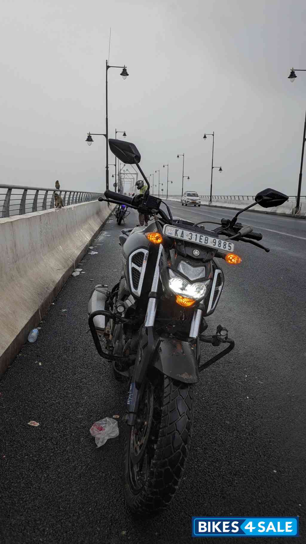 Matte Black Yamaha FZ-S FI V3