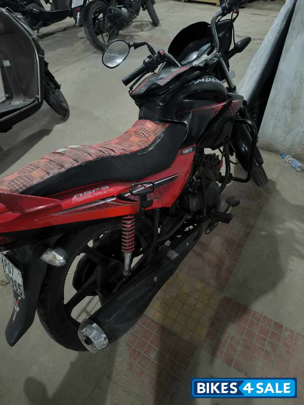 Red Hero Glamour 125 Drum