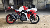 Red And White KTM RC 390 2024