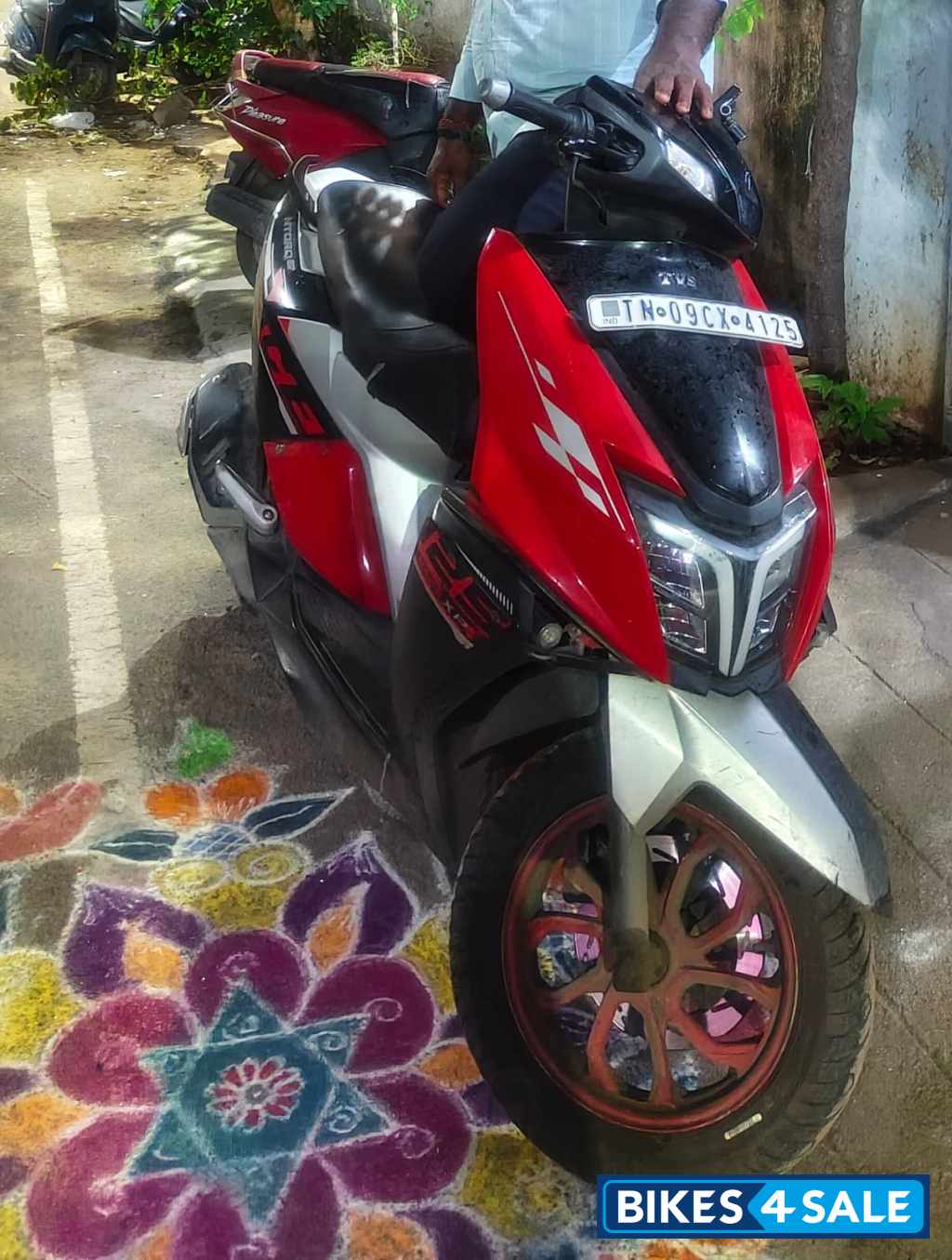 Red TVS NTORQ 125 Race XP