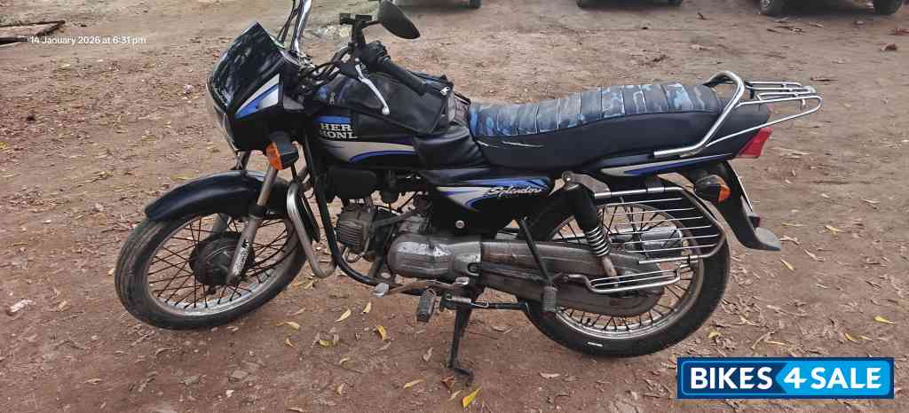 Black And Blue Hero Splendor