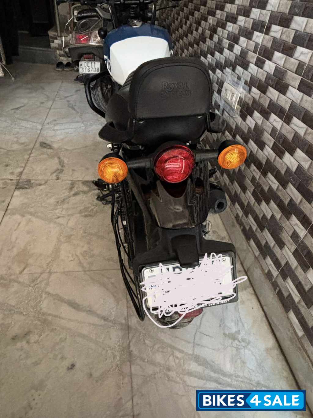 Rebel Blue Royal Enfield Hunter 350 Metro