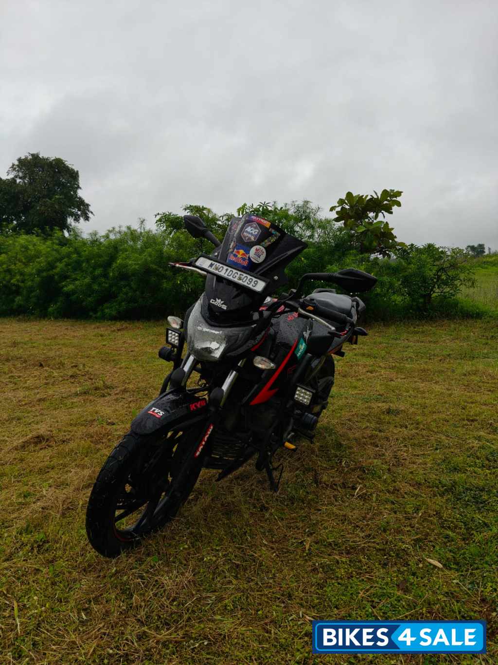 Black - Red TVS Apache RTR 200 4V ABS Race Edition 2.0