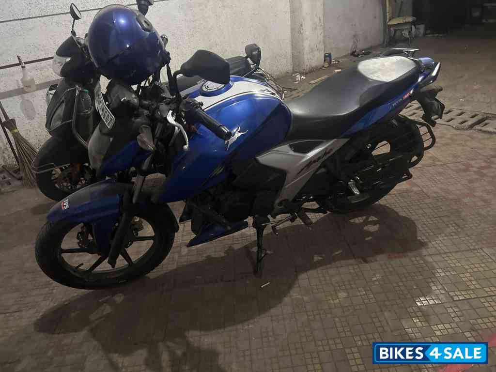 Blue White TVS Apache RTR 160 4V