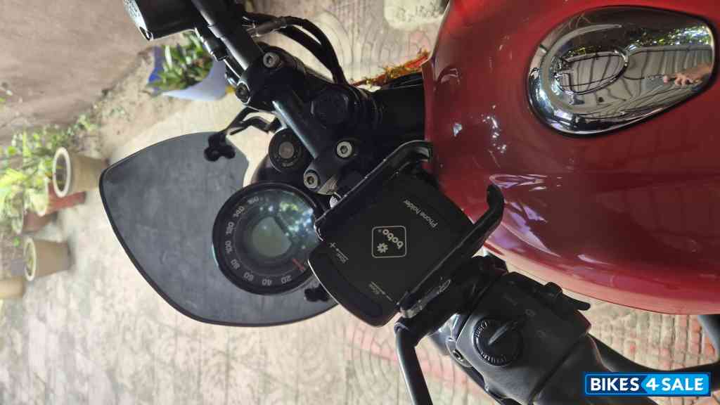 Rebel Red Royal Enfield Hunter 350 Metro