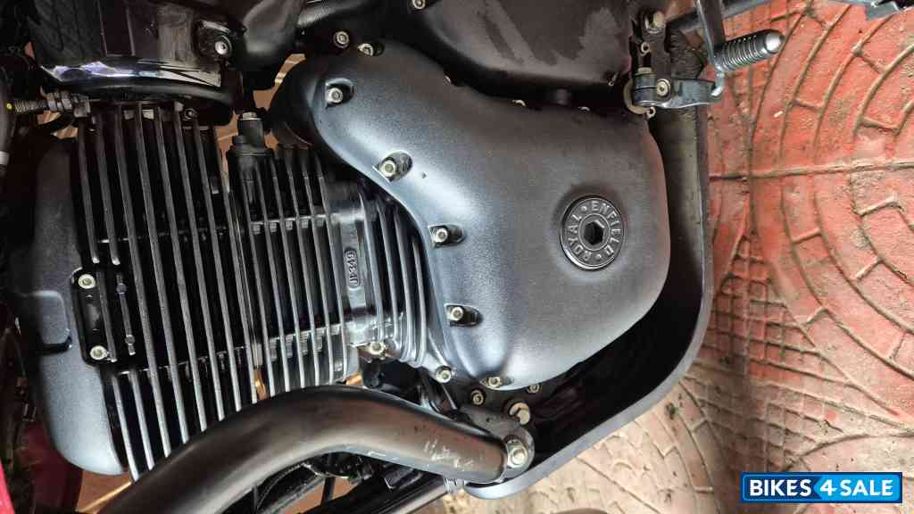 Rebel Red Royal Enfield Hunter 350 Metro