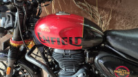 Rebel Red Royal Enfield Hunter 350 Metro