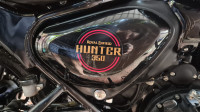 Rebel Red Royal Enfield Hunter 350 Metro