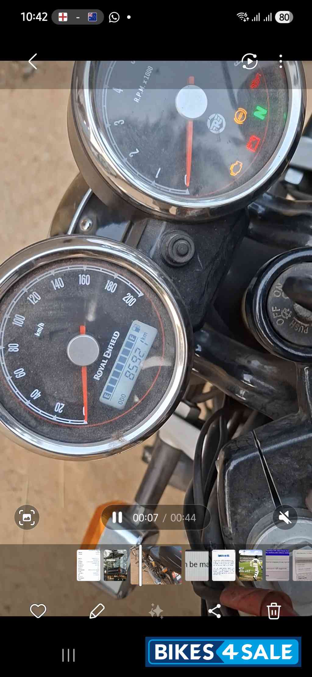 Red Royal Enfield Interceptor 650 Twin