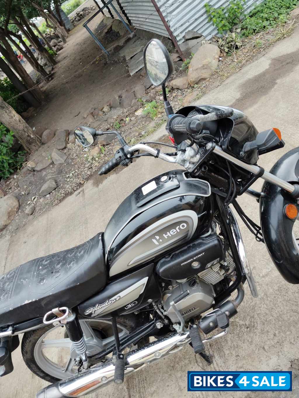 Black &silver Hero Splendor Plus BS6