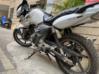 White TVS Apache RTR 180 ABS